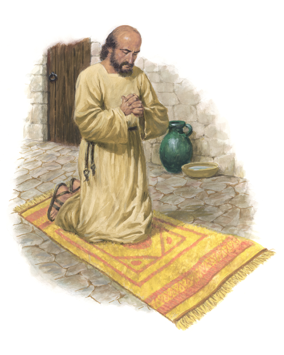 Prayer rug-man